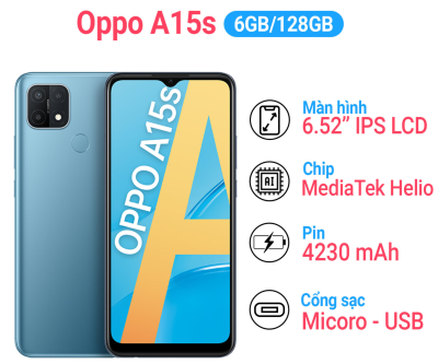 Oppo A15s 6GB/128GB