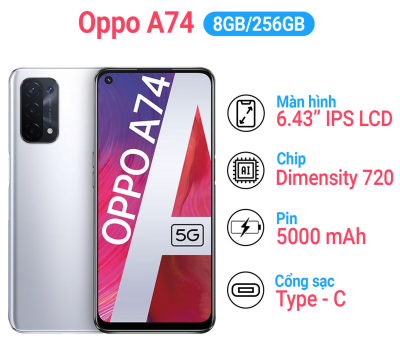 Oppo A74 5G Ram 8GB/256GB