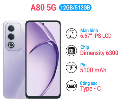 Oppo A80 5G RAM QUỐC TẾ 12/512GB
